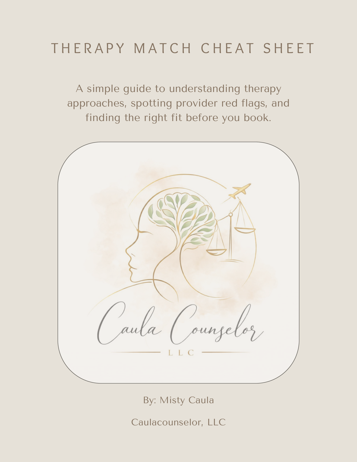 Cover of The Therapy Match Cheat Sheet